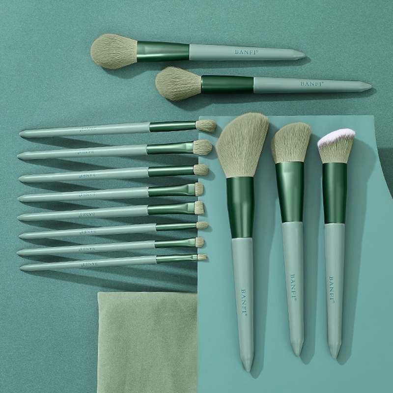 Makeup Tools BANFI 13Pcs Makeup Brushes Set Soft Concealer Eyeshadow Foundation Blush Lip Eyebrow Brushes Set Face Make-up Cosmetics Tool Kit 230508