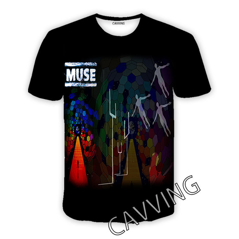 Men's T-Shirts Fashion Women/Men's 3D Print MUSE Rock Casual T-shirts Hip Hop Tshirts Harajuku Styles Tops Clothing Size S-7XL T01 230508