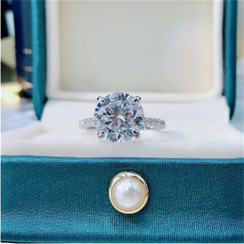 ring 2ct Moissanite Diamond Ring 100% Real 925 sterling silver Wedding band Rings for Women Bridal Engagement Jewelry