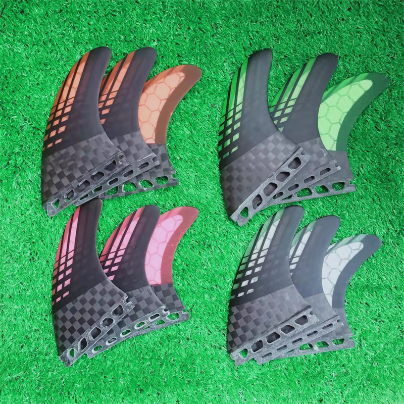 Kayak Accessories Multiple Sizes Fut-3-Fin Clearance Sales S M Large Surfboard Fins Tri Fin a set Surfing Surf board Accessories Carbonfiber Fin 23050