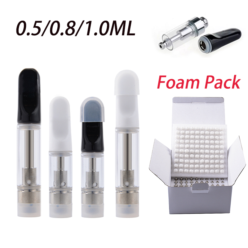 1.0ml Atomizers TH205 Vape Cartridges 0.8ml 0.5ml Ceramic Coil Vapes Carts Cartridge Thick Oil Glass Tank Empty Pen Carts 510 Thread Vape Packaging With Foam
1.0ml Atomizers TH205 Vape Cartridges 0.8ml 0.5ml Ceramic Coil Vapes Carts Cartridge Thick Oil Glass Tank Empty Pen Carts 510 Thread Vape Packaging With Foam