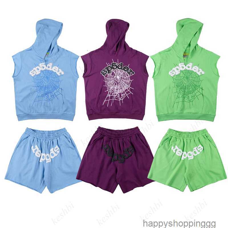 Men's T-Shirts Summer Designer Sp5der Young Thug 555555 Bodybuilding Hooded Sleeveless Shirt Fitness Mens Tank Top Casula Loose Elastic Waist ShortsIK6V, Blue shorts
Men's T-Shirts Summer Designer Sp5der Young Thug 555555 Bodybuilding Hooded Sleeveless Shirt Fitness Mens Tank Top Casula Loose Elastic Waist ShortsIK6V, Blue shorts