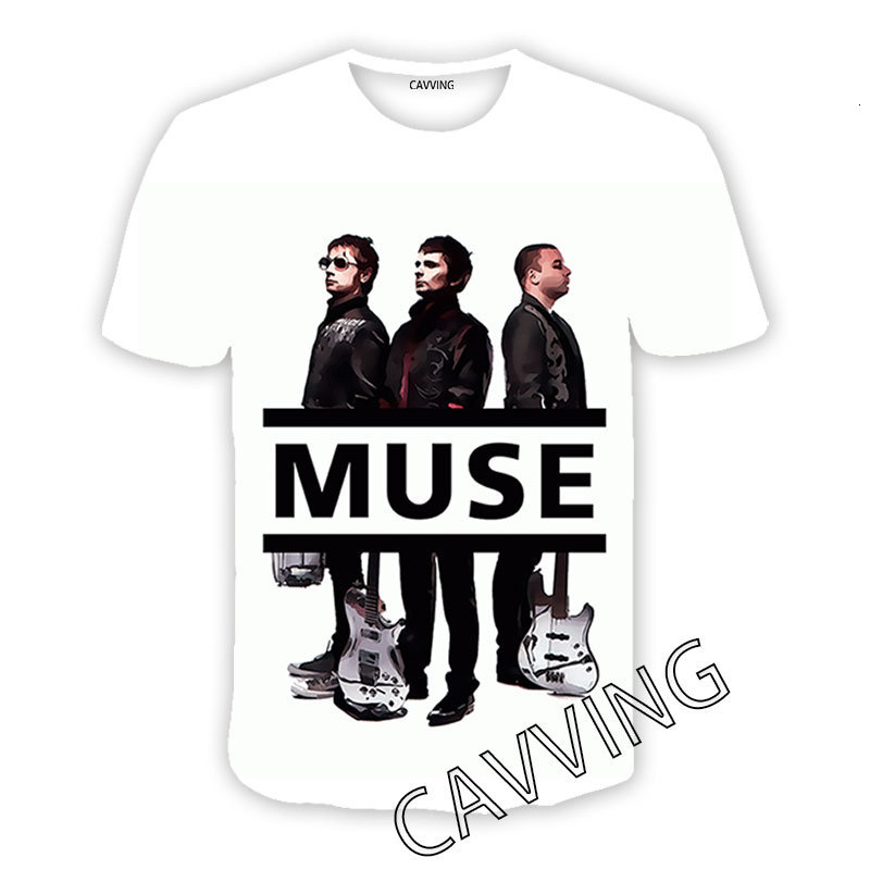 Men's T-Shirts Fashion Women/Men's 3D Print MUSE Rock Casual T-shirts Hip Hop Tshirts Harajuku Styles Tops Clothing Size S-7XL T01 230508