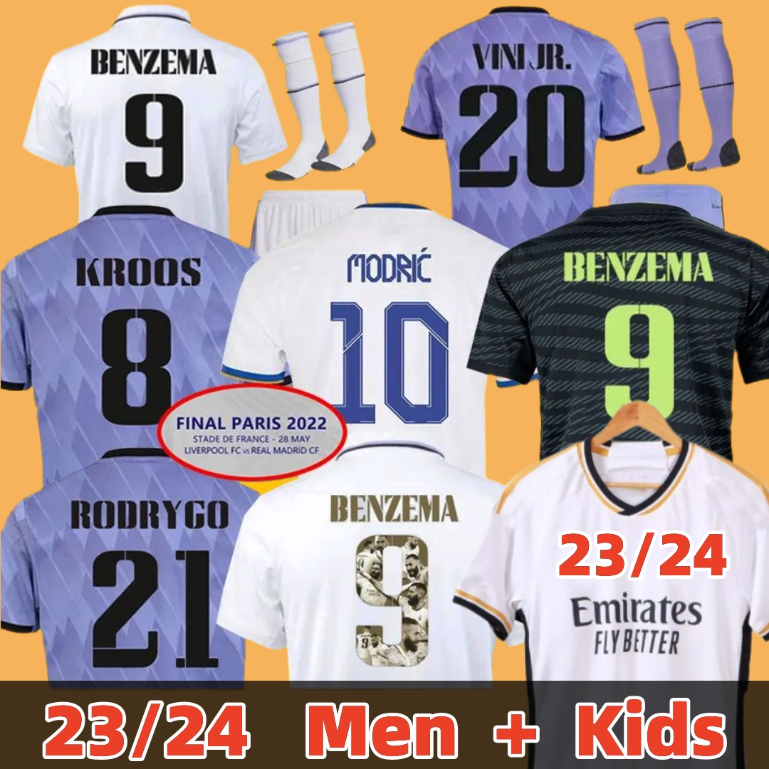 2023 BENZEMA Final soccer jerseys 23 24 CAMAVINGA VINI JR ALABA futebol shirt Real MADRIDS SHAZARD ASENSIO MODRIC RODRYGO 2023 2024 camiseta men kids kit uniforms, 22 23 home kids
2023 BENZEMA Final soccer jerseys 23 24 CAMAVINGA VINI JR ALABA futebol shirt Real MADRIDS SHAZARD ASENSIO MODRIC RODRYGO 2023 2024 camiseta men kids kit uniforms, 22 23 home kids