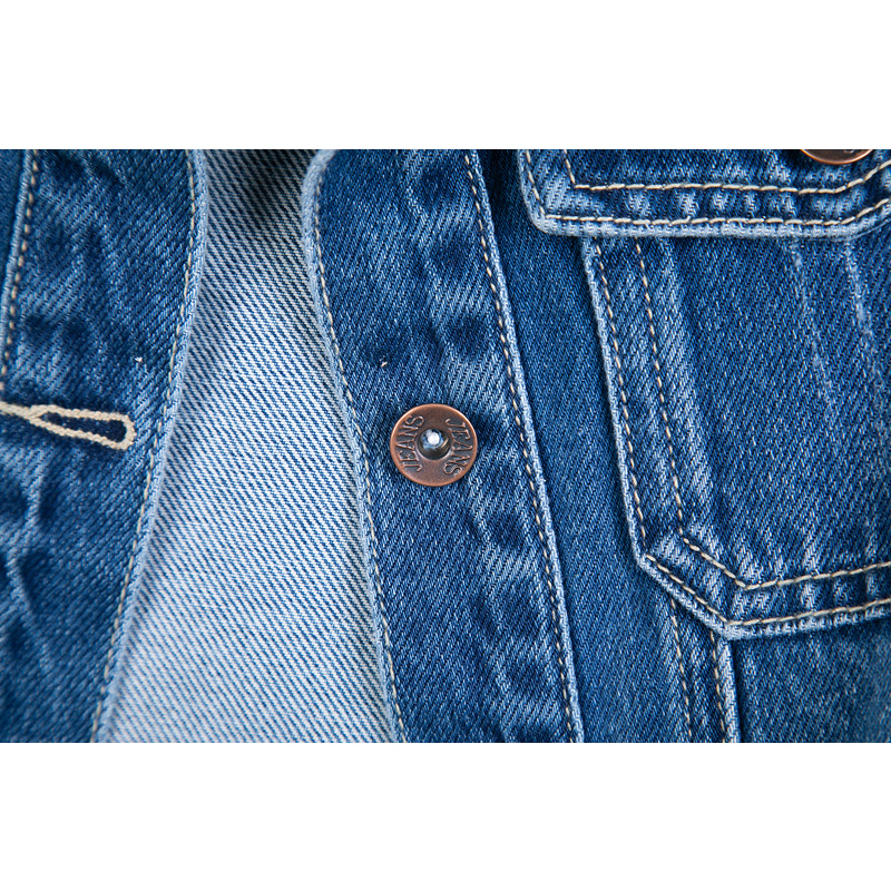 Women's Jackets Women Denim Jackets Spring Autumn Long Sleeve Pockets Mid-Length Jean Coat Fashion All Matched Outerwear 230508