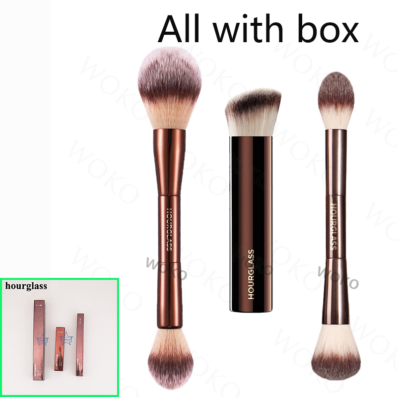Makeup Tools hourglass 3/20pc Powder Foundation Makeup Brush set Kabuki Contour Cream Blush Bronzer Makeup Eyeshadow Eyeliner Smudge Brush 230508