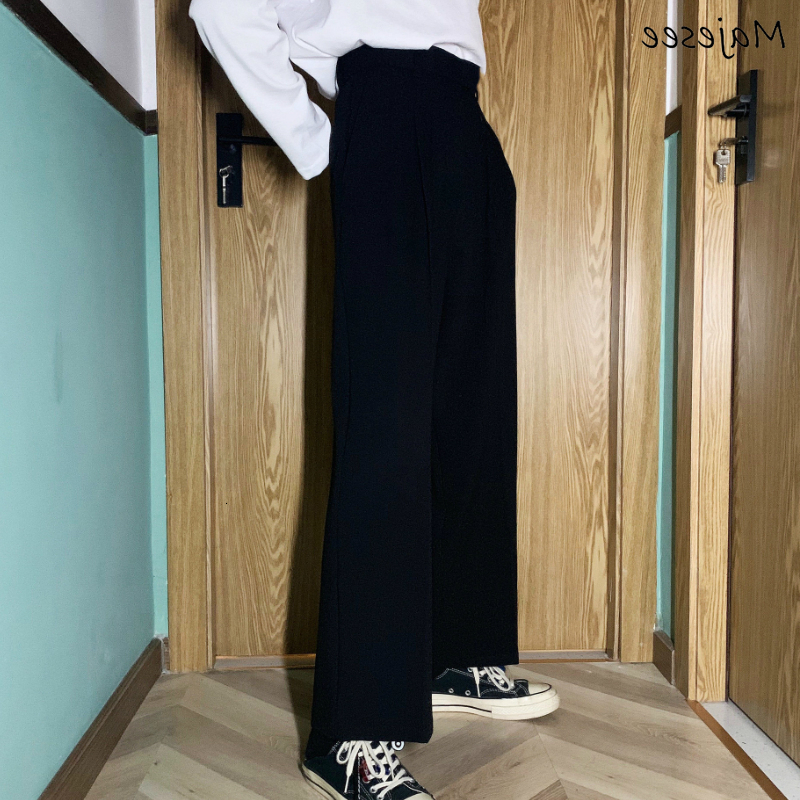 Men s Pants Men Casual Solid Simple Large Size 3XL Button Fly Chic Mens Korean Style Straight Trousers All match Ankle length Loose 230508
