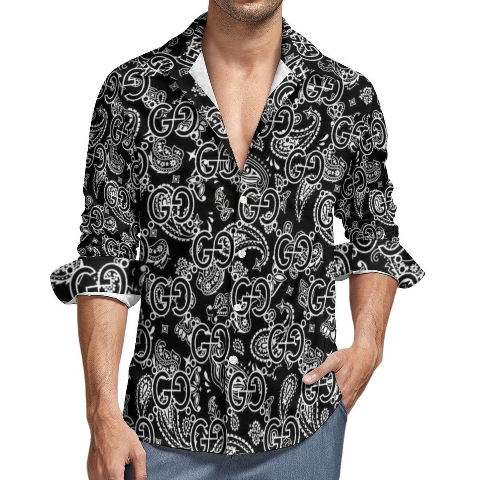 Luxurys Designers Mens Dress shirts Casual Men Long Sleeve brand Cotton Shirt Men Plus Size Slim Fit Homme Print Long Sleeve Tops Mens Clothing Cardigan XS-6XL H107 
Luxurys Designers Mens Dress shirts Casual Men Long Sleeve brand Cotton Shirt Men Plus Size Slim Fit Homme Print Long Sleeve Tops Mens Clothing Cardigan XS-6XL H107