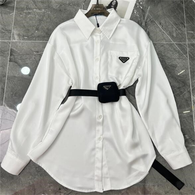 Luxury Designer Womens Shirts Dresses Stretch Tight Waist Fashion Party Skirts High Quality Ladies Casual Dress Women's Clothing