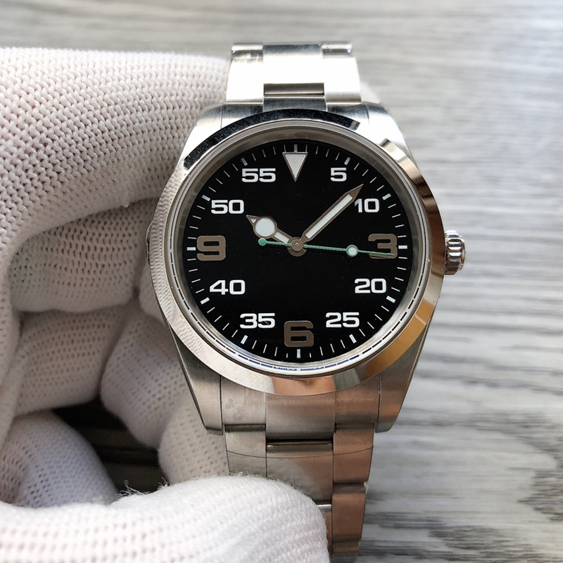 Mens Watch 41mnm 36mm Air King Watches Selling 904L Stainless Steel Sapphire Glass Mirror Sapphire mirror Automatic Standard for successful men Gold wristwatch ST9
Mens Watch 41mnm 36mm Air King Watches Selling 904L Stainless Steel Sapphire Glass Mirror Sapphire mirror Automatic Standard for successful men Gold wristwatch ST9