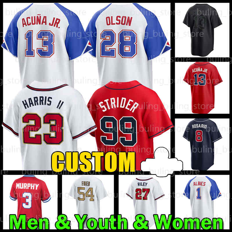 13 Ronald Acuna Jr. Baseball Jersey Michael Harris II Spencer Strider Braves Austin Riley Matt Olson Ozzie Albies Sean Dale Murphy Marcell Ozuna Max Fried 44 Hank Aaron, Men new jersey(y s)
13 Ronald Acuna Jr. Baseball Jersey Michael Harris II Spencer Strider Braves Austin Riley Matt Olson Ozzie Albies Sean Dale Murphy Marcell Ozuna Max Fried 44 Hank Aaron, Men new jersey(y s)