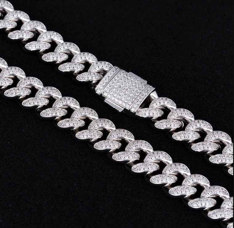Krkc Co Hip Hop Jewelry 5a Cz Stone 12mm White Gold Mens Iced Out Cuban Chain Necklace 925 Sterling Silver Jewelry
Krkc Co Hip Hop Jewelry 5a Cz Stone 12mm White Gold Mens Iced Out Cuban Chain Necklace 925 Sterling Silver Jewelry