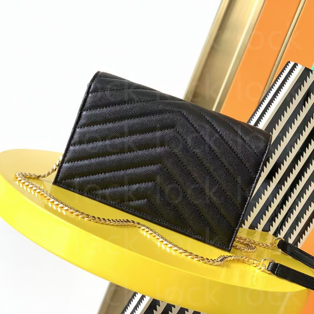 Designer Shoulder Bags Woc Chain Bag Handbags Cross Body Letter Black Leather Lady Totes Hasp Flap Interior Compartment Coin Pouch With Box 10A Quality, Black-gold
Designer Shoulder Bags Woc Chain Bag Handbags Cross Body Letter Black Leather Lady Totes Hasp Flap Interior Compartment Coin Pouch With Box 10A Quality, Black-gold
