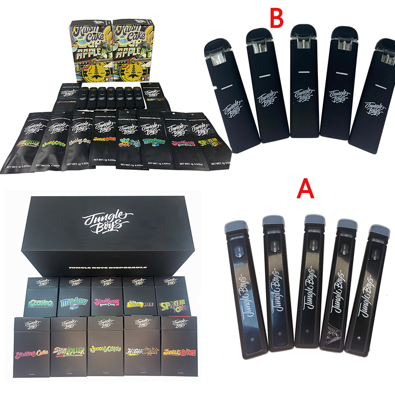 Jungle Boys Disposable Vape Pen E Cigarette 1ml Ceramic Coil Pod 280mAh Rechargeable Battery Disposable Vapes For Thick Oil