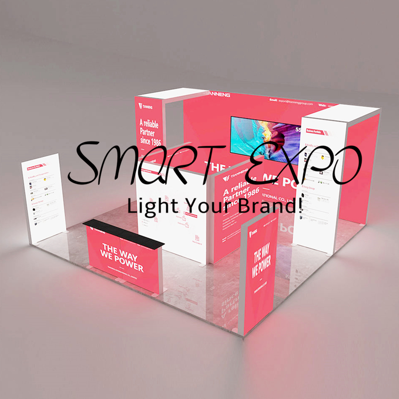 Visual Mobile Promotion Illuminated Booth Advertising Display with Custom Branding Prints