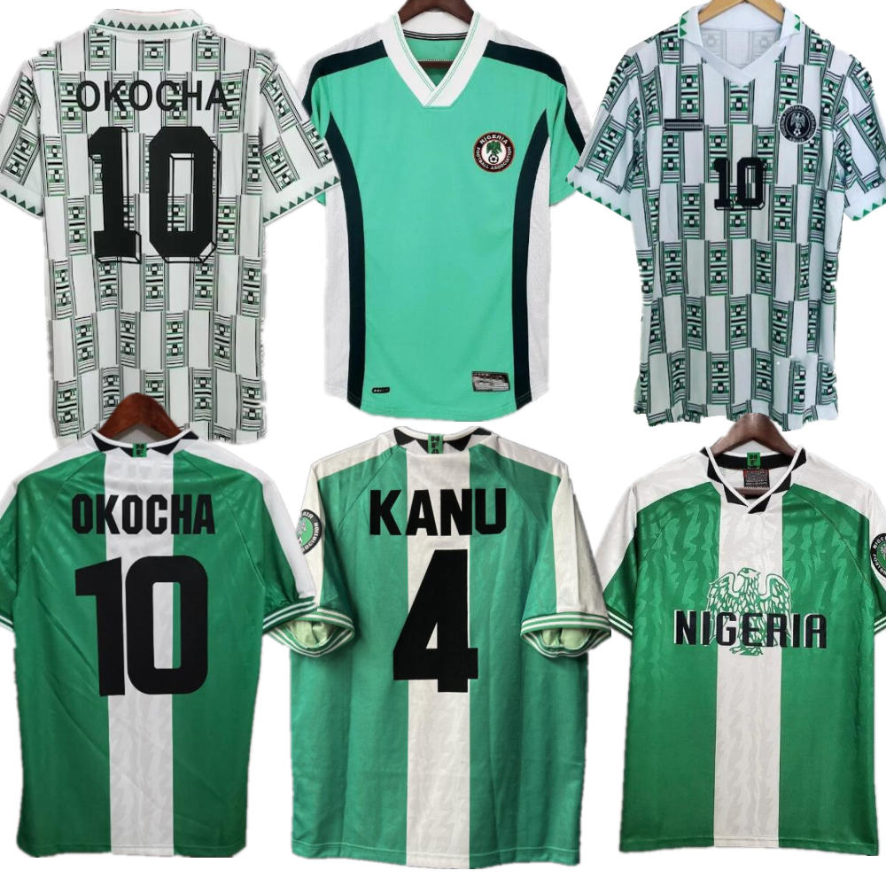 1994 Nigeria Retro Soccer Jerseys Okocha Kanu Finidi Nwogu Futbol Kit 1996 Home Away Vintage Football JERSEY YEKINI Classic Shirt 1998, 1998 home
1994 Nigeria Retro Soccer Jerseys Okocha Kanu Finidi Nwogu Futbol Kit 1996 Home Away Vintage Football JERSEY YEKINI Classic Shirt 1998, 1998 home