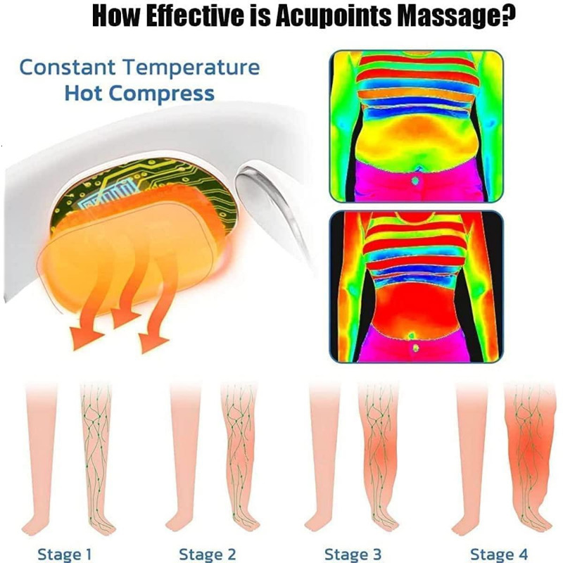 Back Massager Portable Cervical Spine Massager EMS Neck Acupoints Lymphactivity Massage Equipment Lymphatic Drainage Machine for Pain Relief 230506