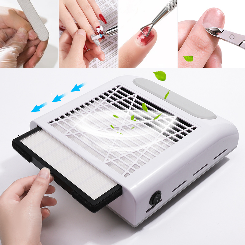 Nail Treatments Extractor Fan For Manicure Nail Dust Vacuum Cleaner Collector Gel Nails Reducer Professional Aspirator Absorber Sucker Aspirator 23050