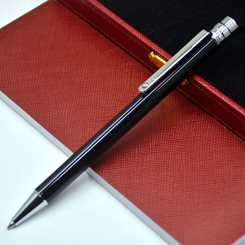 Promotion price Black / Silver CT Ballpoint pens business office stationery fashion refill pen