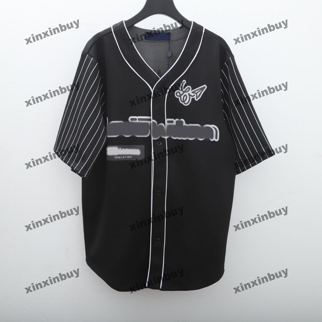 xinxinbuy Men designer Tee t shirt 23ss Knitted baseball 00 Airplane Jacquard stripe short sleeve cotton women Black white S-2XL
xinxinbuy Men designer Tee t shirt 23ss Knitted baseball 00 Airplane Jacquard stripe short sleeve cotton women Black white S-2XL