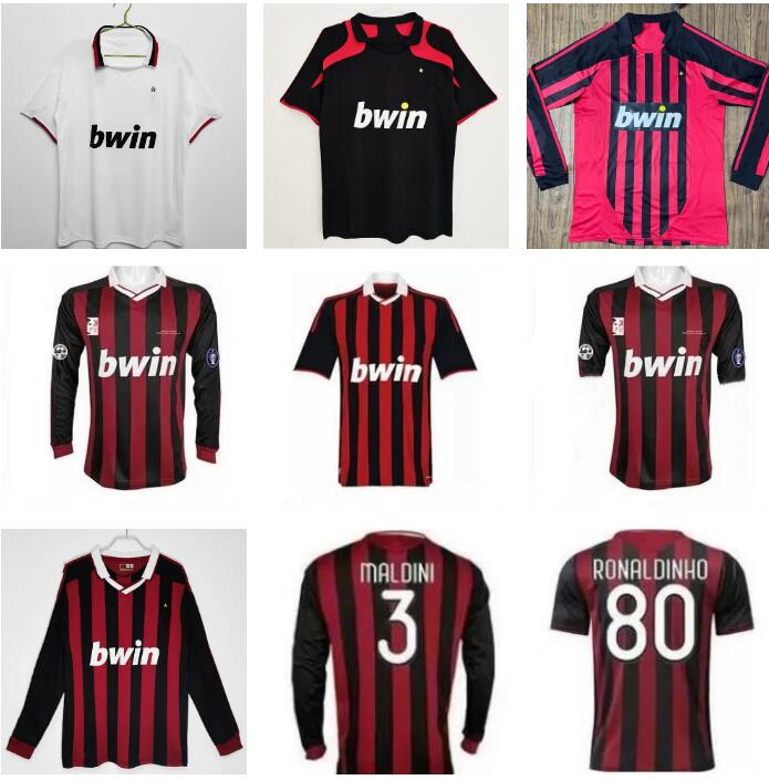 2007 2008 2009 2010 ac MILANS Retro soccer jerseys vintage football shirt 07 08 09 10 classic Maglia da calcio long sleeve MALDINI SEEDORF BECKHAM KAKA RONALDINHO, 2009 2010 short sleeve
2007 2008 2009 2010 ac MILANS Retro soccer jerseys vintage football shirt 07 08 09 10 classic Maglia da calcio long sleeve MALDINI SEEDORF BECKHAM KAKA RONALDINHO, 2009 2010 short sleeve