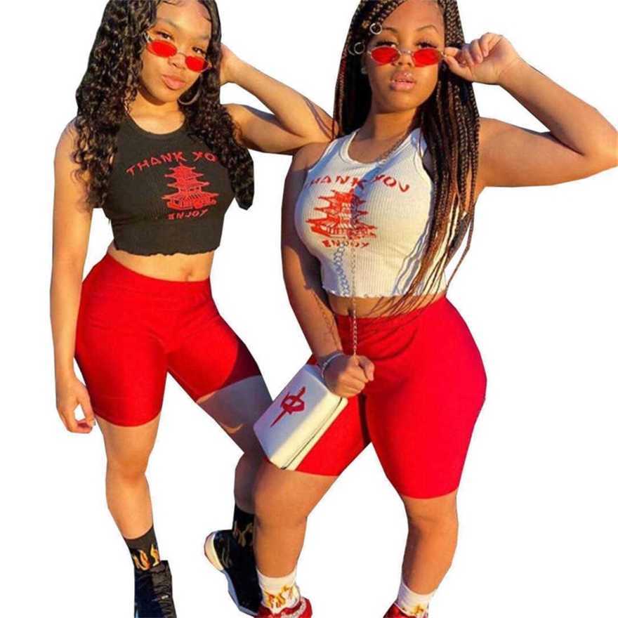 Womens Letter Printed Tracksuit Bodycon Two Piece Set Crop Top Bike Shorts Casual Sportswear Contrast Color Tee Pants Set Yoga Outfits, White
Womens Letter Printed Tracksuit Bodycon Two Piece Set Crop Top Bike Shorts Casual Sportswear Contrast Color Tee Pants Set Yoga Outfits, White