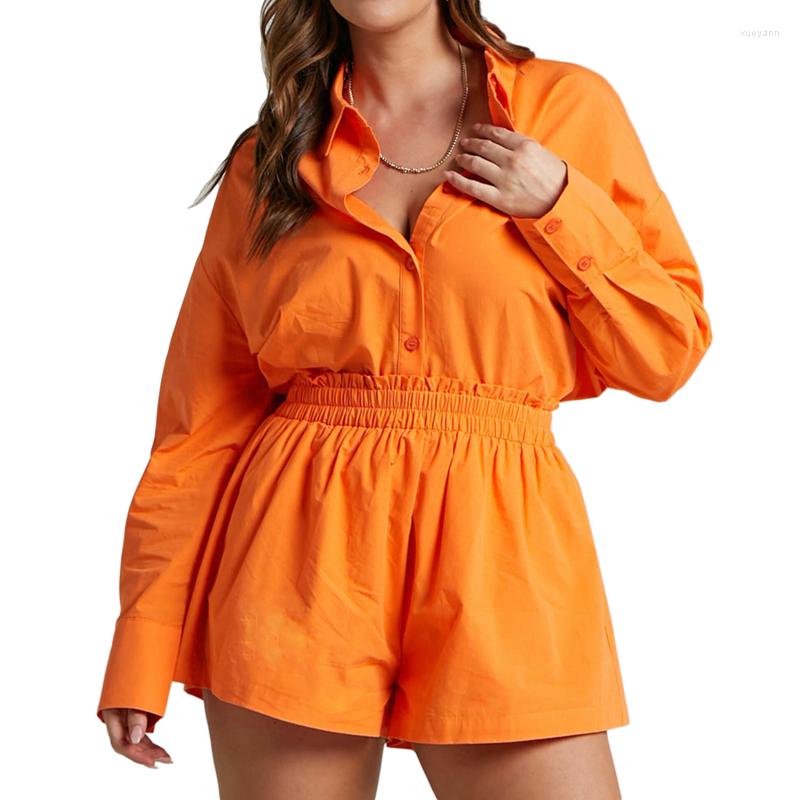 Womens Tracksuits sport suits Women Shirt With Mini Shorts Spring Summer Two Pieces Sets Fashion Clothing Outfits