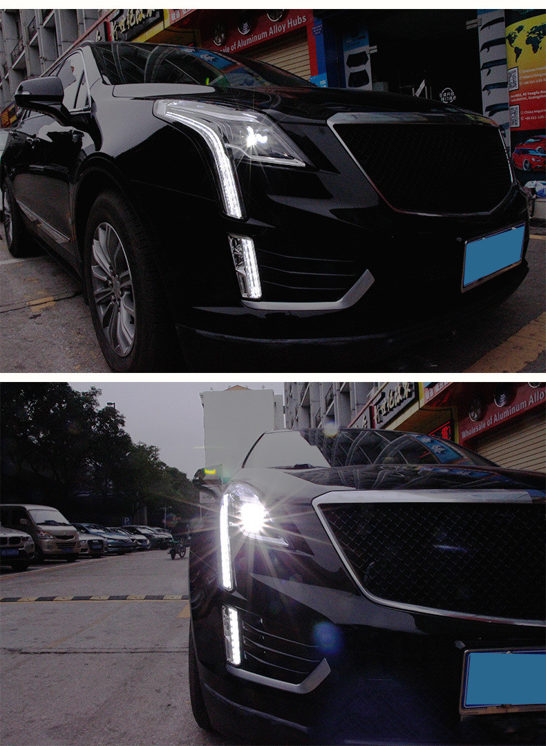 Auto Front Lights For Cadillac XT5 20 16-20 18 Headlamp Assembly Refitted LED Daytime Running Lamp Streamer Turn Signal