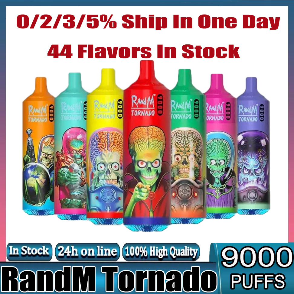 Original RandM Tornado 9000 Puff Disposable E Cigarettes 0.8ohm Mesh Coil 18ml Pod Battery Rechargeable Electronic Cigs Puff 9K 0% 2% 3% 5% Vape 9000
Original RandM Tornado 9000 Puff Disposable E Cigarettes 0.8ohm Mesh Coil 18ml Pod Battery Rechargeable Electronic Cigs Puff 9K 0% 2% 3% 5% Vape 9000