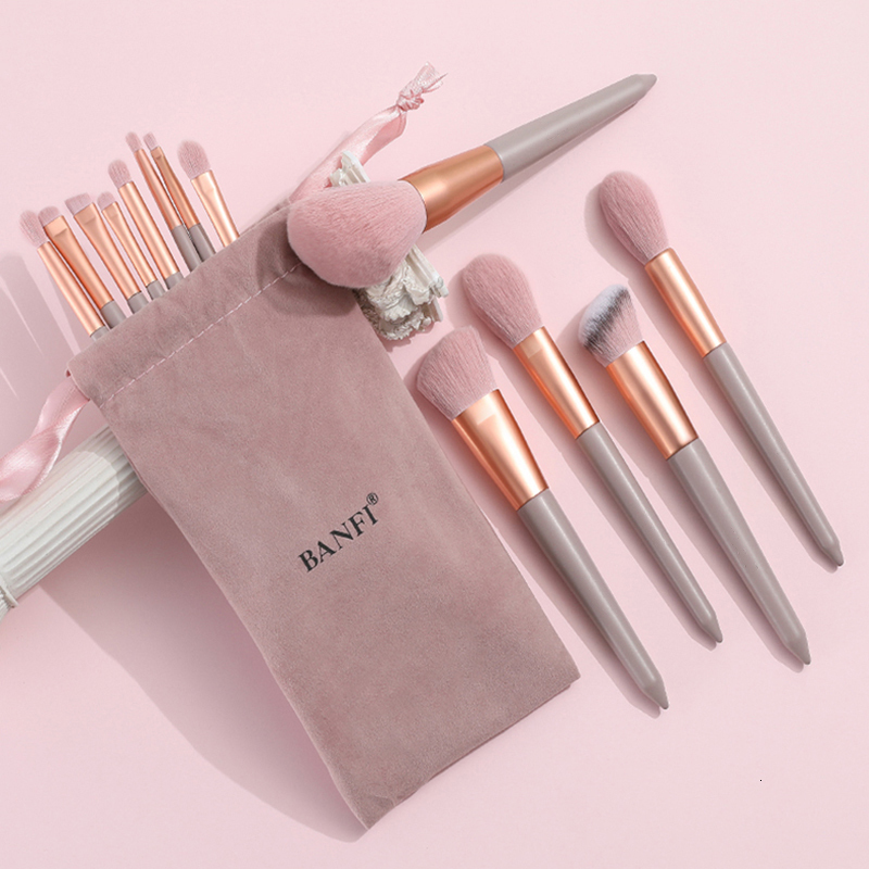 Makeup Tools BANFI 13Pcs Makeup Brushes Set Soft Concealer Eyeshadow Foundation Blush Lip Eyebrow Brushes Set Face Make-up Cosmetics Tool Kit 230508