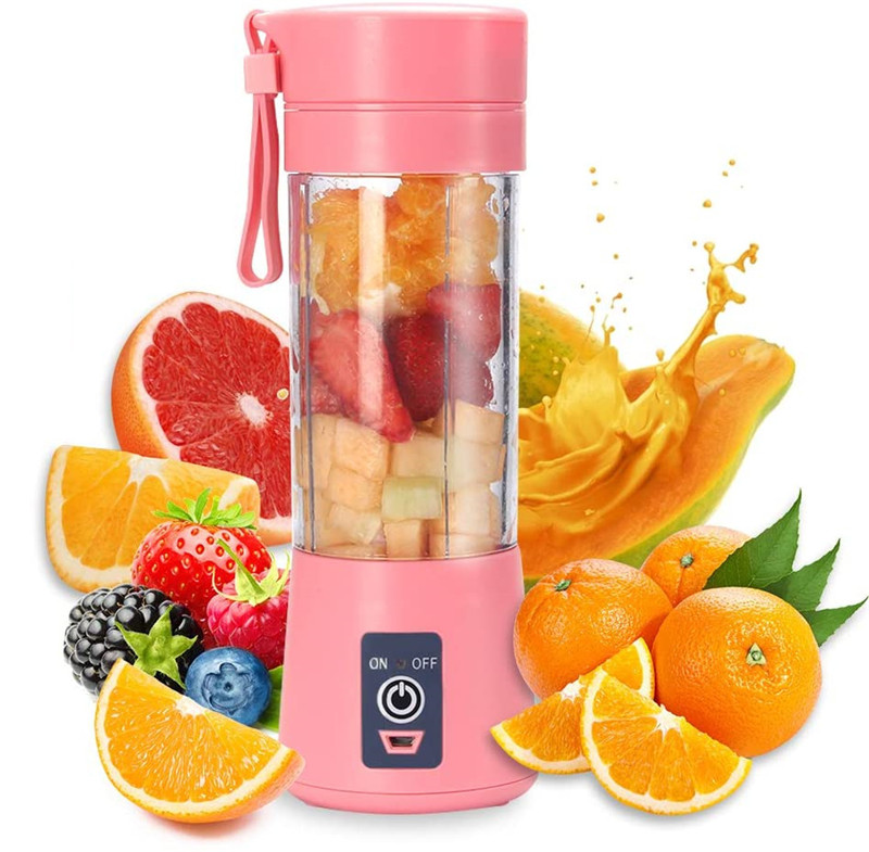 Portable 2 4 6 Blade Blender USB Electric Fruit Juicer Handheld Smoothie Maker Blender Stirring Rechargeable Mini Portable Juice Cup Water