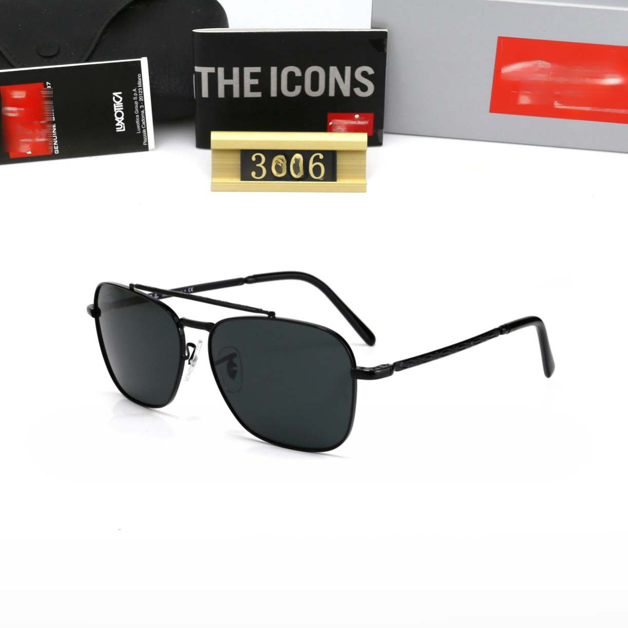 BAN RAY wayfarer with box 3636 UV400 Photochromic Aviators Polarized sunglasses Pc Alloy Sun protection Driving Travel Sports
BAN RAY wayfarer with box 3636 UV400 Photochromic Aviators Polarized sunglasses Pc Alloy Sun protection Driving Travel Sports