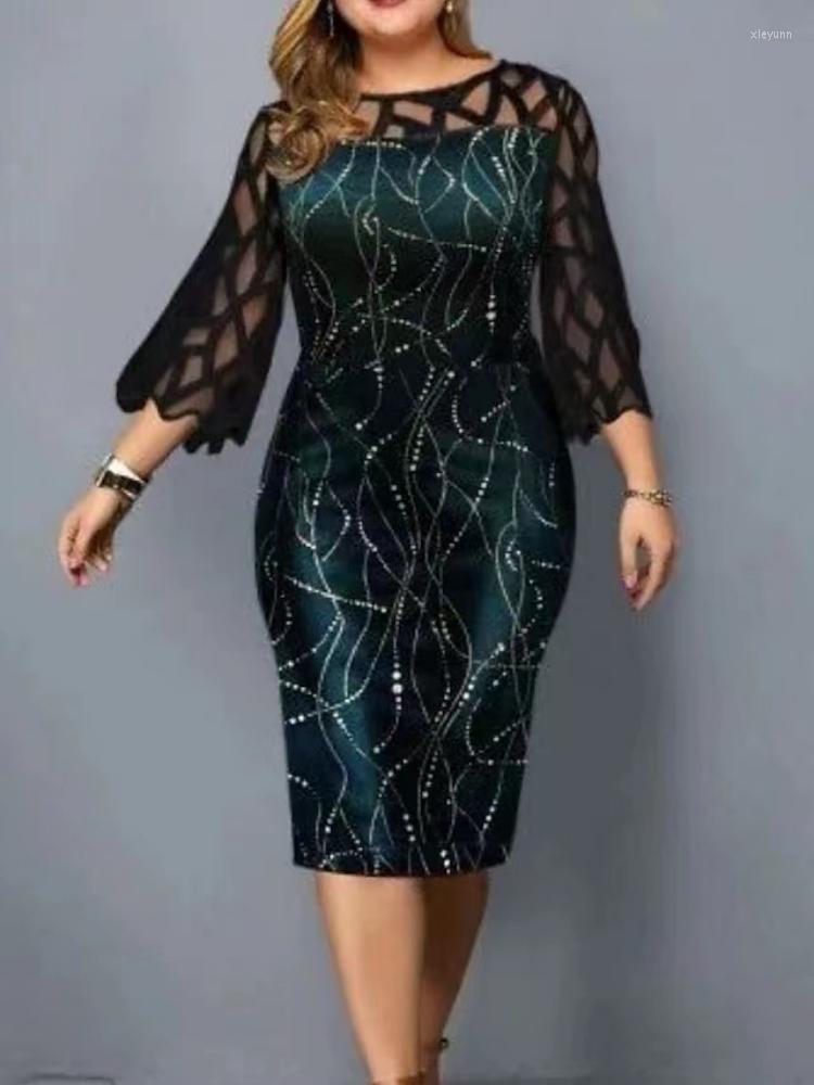 Casual Dresses Oversized Elegant Women Midi Dress Print Stretch Slim Evening Party Female Wedding Luxury Femme Robe Vestidos De Mujer, Green
Casual Dresses Oversized Elegant Women Midi Dress Print Stretch Slim Evening Party Female Wedding Luxury Femme Robe Vestidos De Mujer, Green