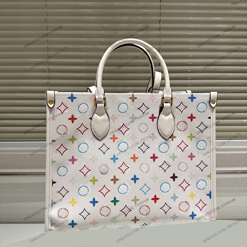 23ss Women Luxurys Designer Cowhide Totes Bags onthego Handbag Colorful Flowers Shouder Crossbody Ladies Handbags Flowers With Original Dust Bag
23ss Women Luxurys Designer Cowhide Totes Bags onthego Handbag Colorful Flowers Shouder Crossbody Ladies Handbags Flowers With Original Dust Bag