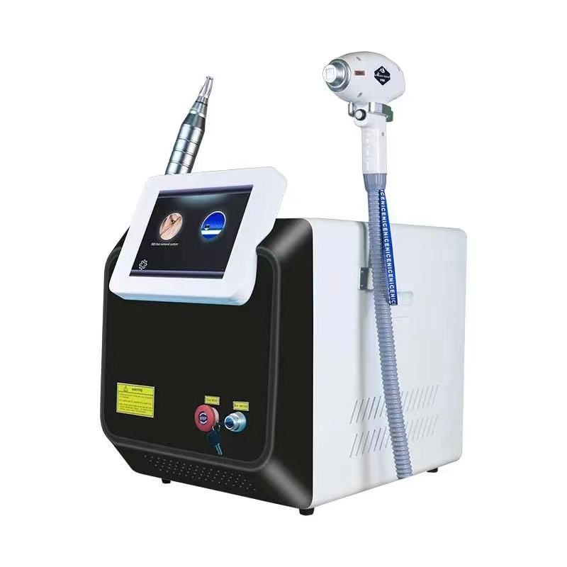 2in1 2000W High Energy 808/755/1064nm Diode Laser Permanent Portable Picosecond Laser Tattoo Removal and Hair Removal Machine