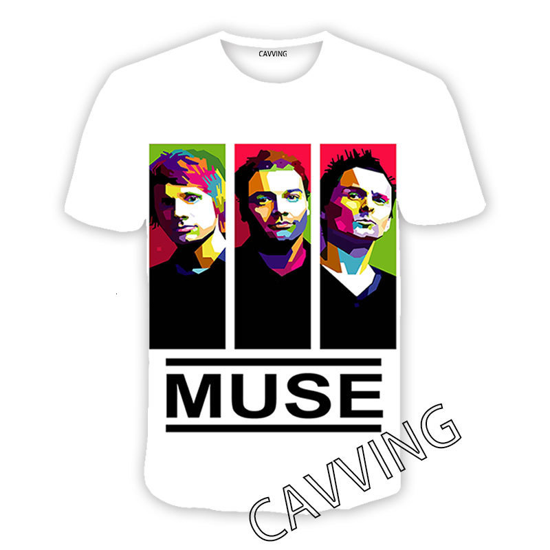 Men's T-Shirts Fashion Women/Men's 3D Print MUSE Rock Casual T-shirts Hip Hop Tshirts Harajuku Styles Tops Clothing Size S-7XL T01 230508