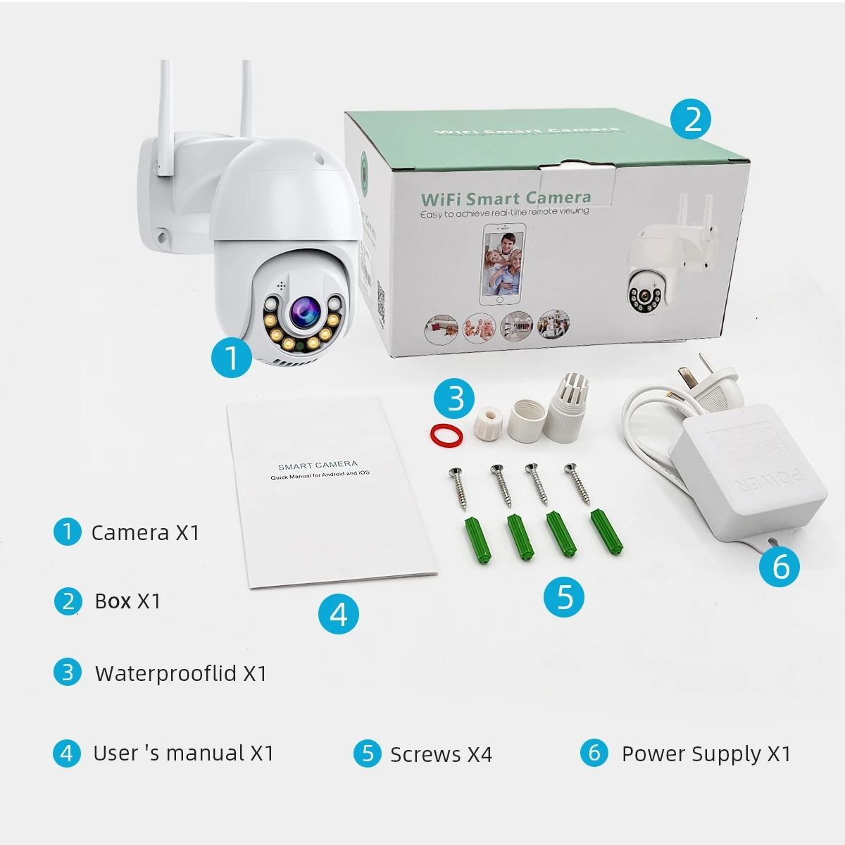 8MP 5MP Wifi IP Cameras Outdoor 1080P Surveillance PTZ Cam Security Protection CCTV Auto Two Way Audio camara vigilancia Iptv