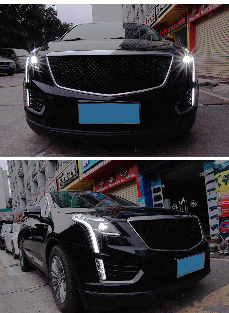 Auto Front Lights For Cadillac XT5 20 16-20 18 Headlamp Assembly Refitted LED Daytime Running Lamp Streamer Turn Signal