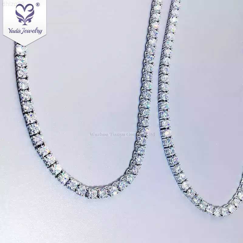 Yadis Custom Hiphop Jewelry 4.5mm Round Cut 14k 18k White Gold Diamond Moissanite Tennis Necklace
Yadis Custom Hiphop Jewelry 4.5mm Round Cut 14k 18k White Gold Diamond Moissanite Tennis Necklace