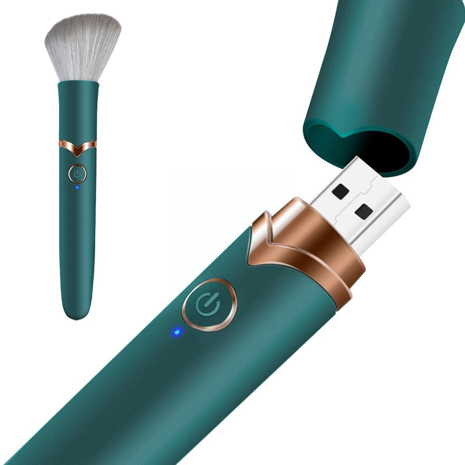 Makeup Tools Electric Makeup Brush Foundation Brush 10 Speeds Massage Vibration Loose Powder Blush For Face Makeup Beauty Tools F9G2 230508