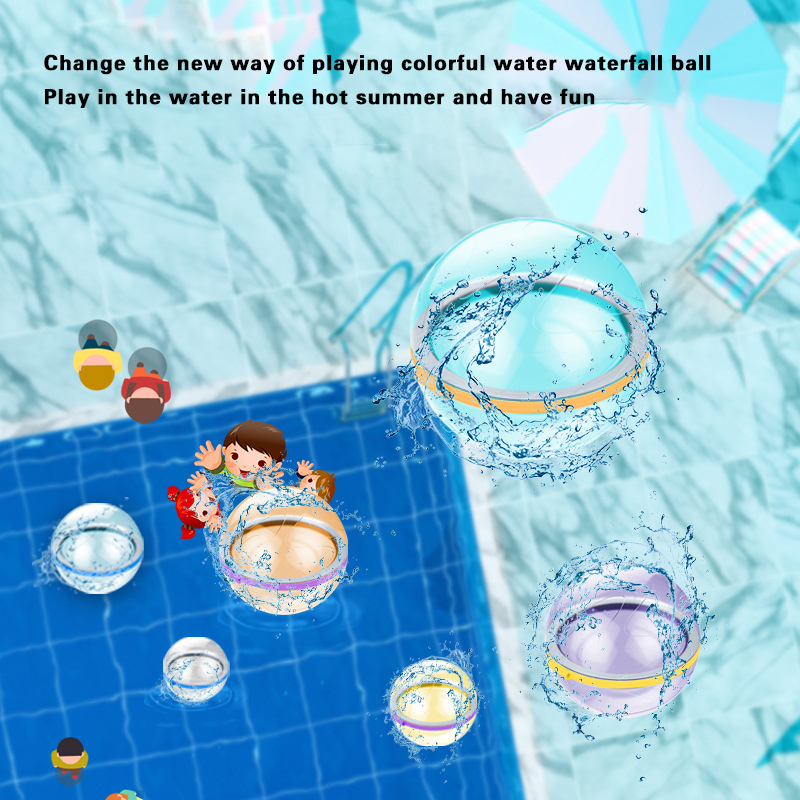 Bath Toys Water balloon water bomb splash ball toy reusable water balloon garden game children playing with water toys 230506