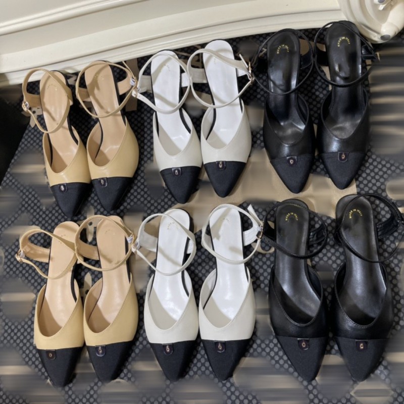 Channel Womens designer dress shoes 7cm Real leather C two Buckle Loafers designer high heels shoes black white BEIGE slingback Sandals slides designer pumps, Xrchan3 high
Channel Womens designer dress shoes 7cm Real leather C two Buckle Loafers designer high heels shoes black white BEIGE slingback Sandals slides designer pumps, Xrchan3 high