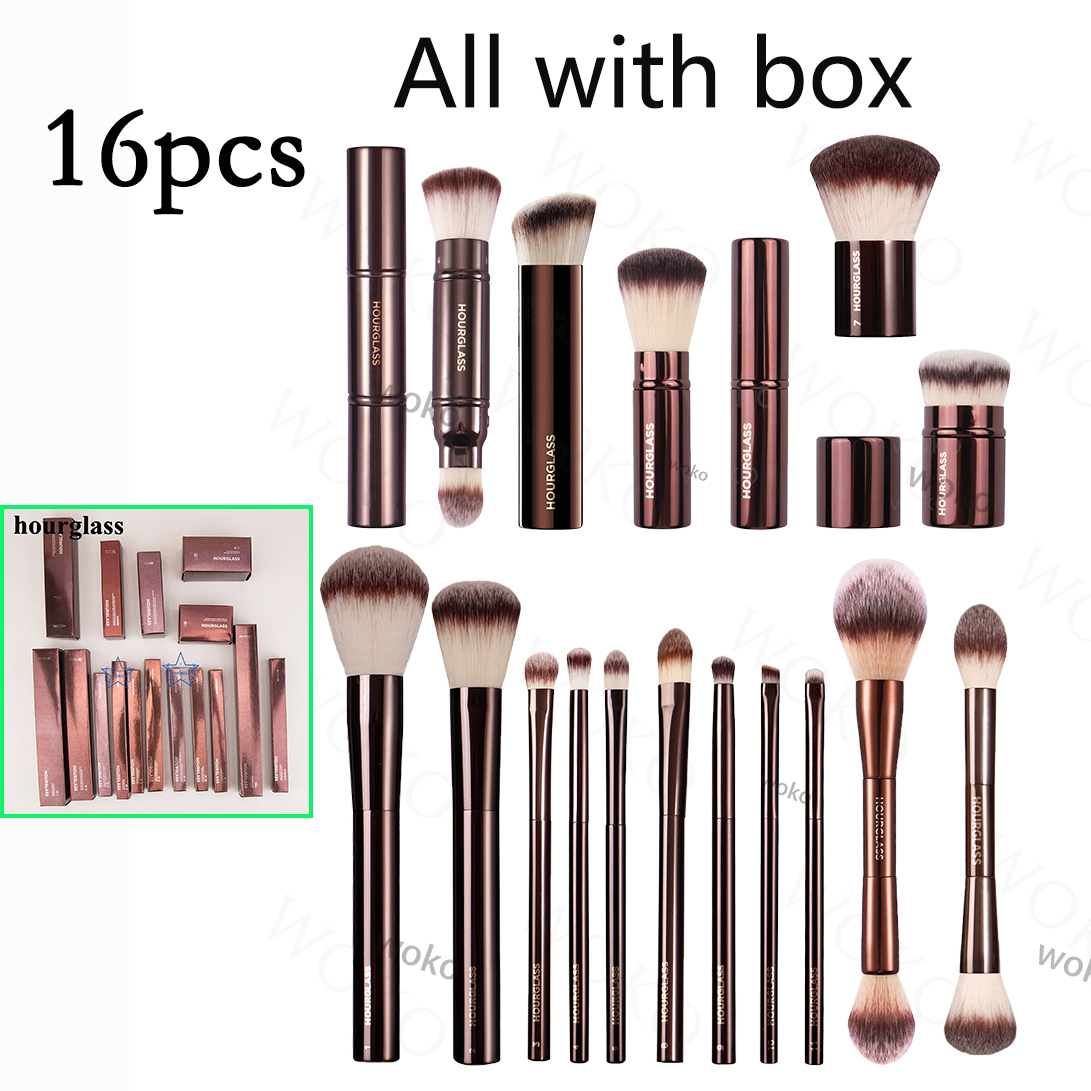 Makeup Tools hourglass 3/20pc Powder Foundation Makeup Brush set Kabuki Contour Cream Blush Bronzer Makeup Eyeshadow Eyeliner Smudge Brush 230508