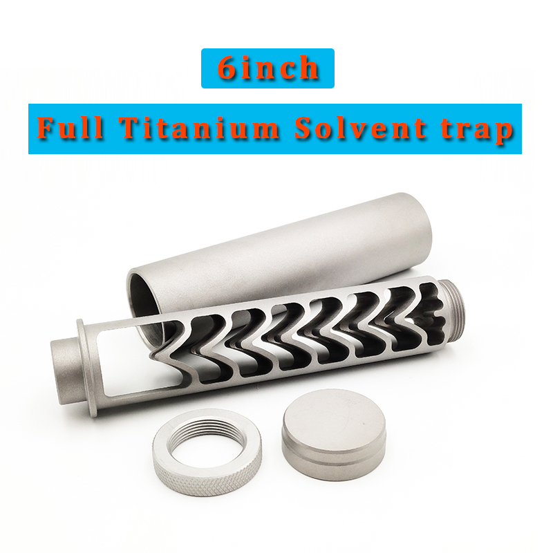 6inch Titanium Monocore Solvent Trap 1.37"OD 1/2"x28 5/8"x24 Single Core Baffle Inline 10mm hole, Same as picture
6inch Titanium Monocore Solvent Trap 1.37"OD 1/2"x28 5/8"x24 Single Core Baffle Inline 10mm hole, Same as picture