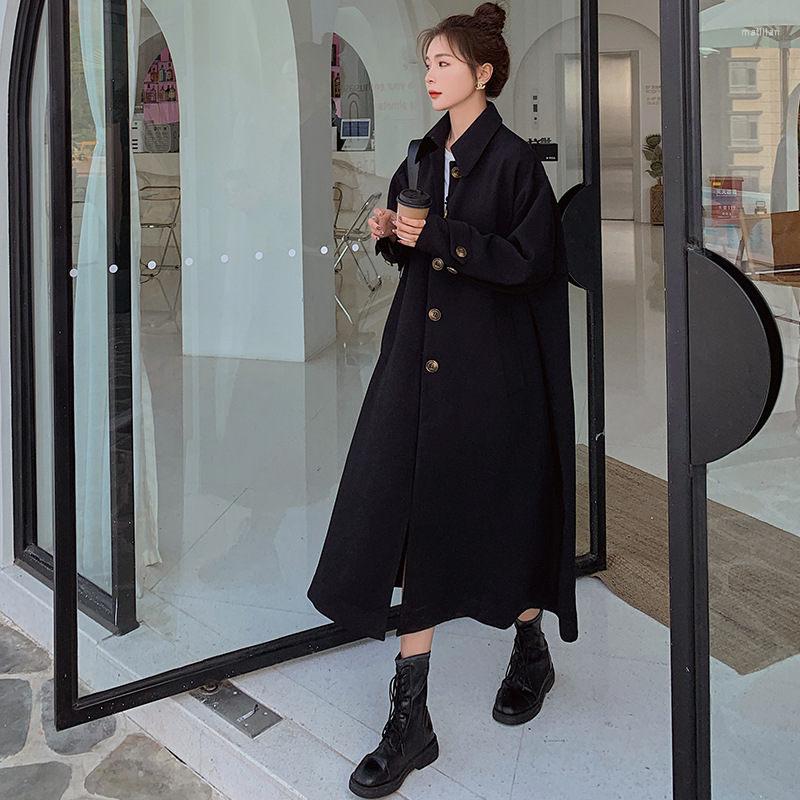 Women' Trench Coats 2023 Korean Style Black Design Long Windbreaker Female Spring Fashion Casual Loose Single Breasted Coat For Women Z465
Women' Trench Coats 2023 Korean Style Black Design Long Windbreaker Female Spring Fashion Casual Loose Single Breasted Coat For Women Z465