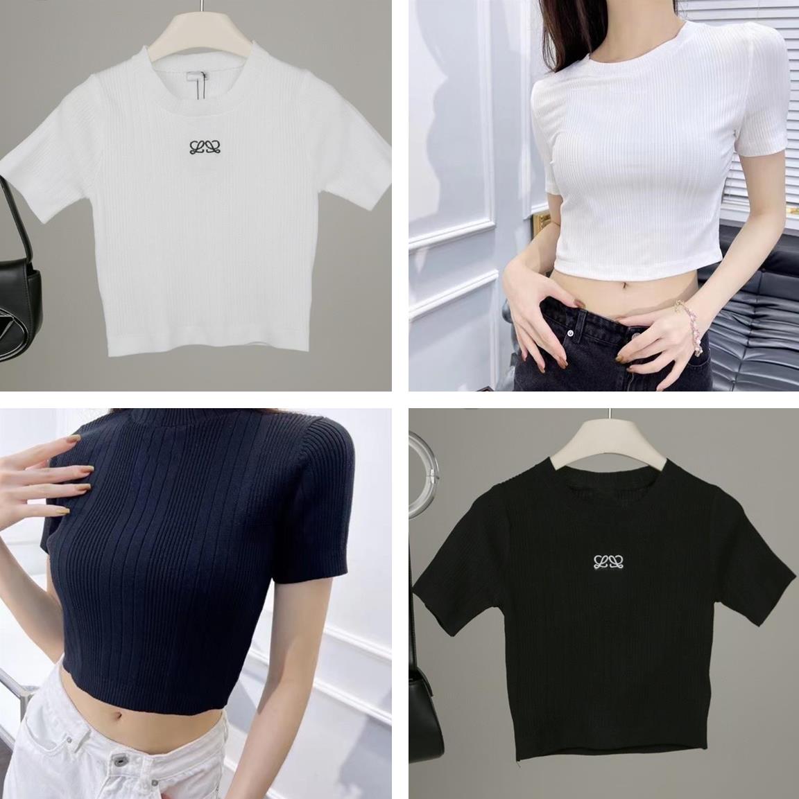 Designer Women's T-Shirt knit Embroidery tee top Shorts Angram Cropped Tops Hollow out Crew Neck Sleeve Sports Shorts Ladies solid Elastic Femme Vintage Tshirts Tees, White
Designer Women's T-Shirt knit Embroidery tee top Shorts Angram Cropped Tops Hollow out Crew Neck Sleeve Sports Shorts Ladies solid Elastic Femme Vintage Tshirts Tees, White