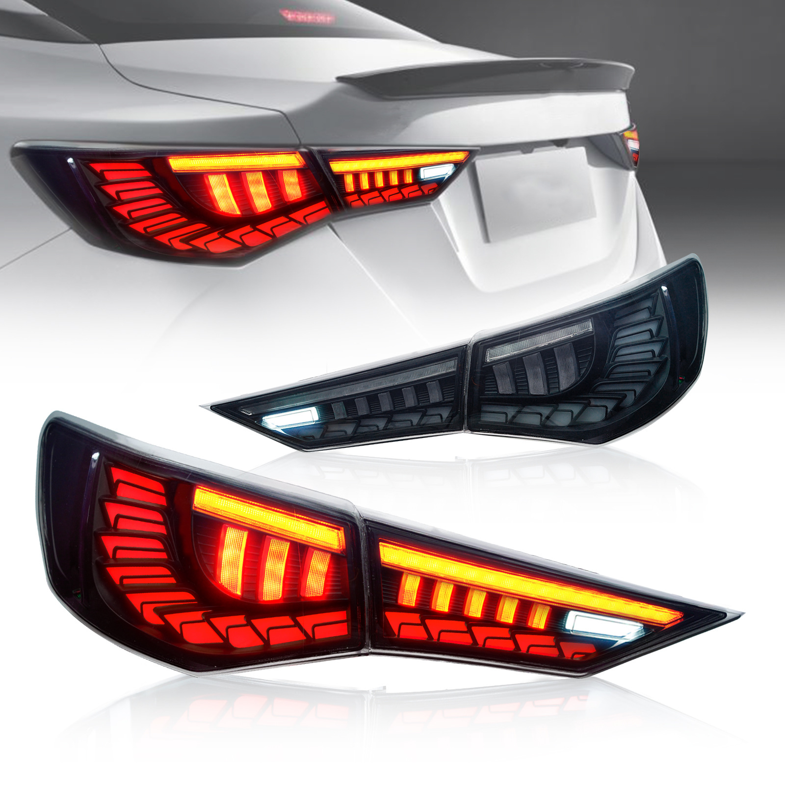 Full LED Taillight For NISSAN SYLPHY 20 20-20 22 LED Rear Brake Lights Fog Reverse Driving Taillights Turn Signal Upgrade