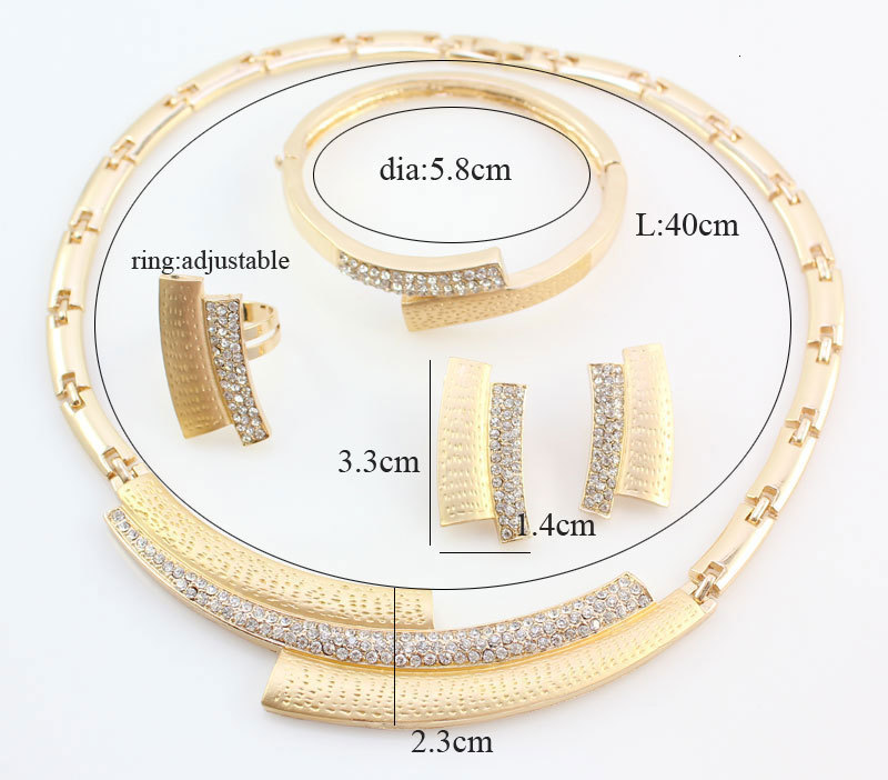 Pendant Necklaces Fashion Wedding Bridal Crystal Jewelry Sets African Beads Dubai Gold Color Statement Jewellery Costume 230506