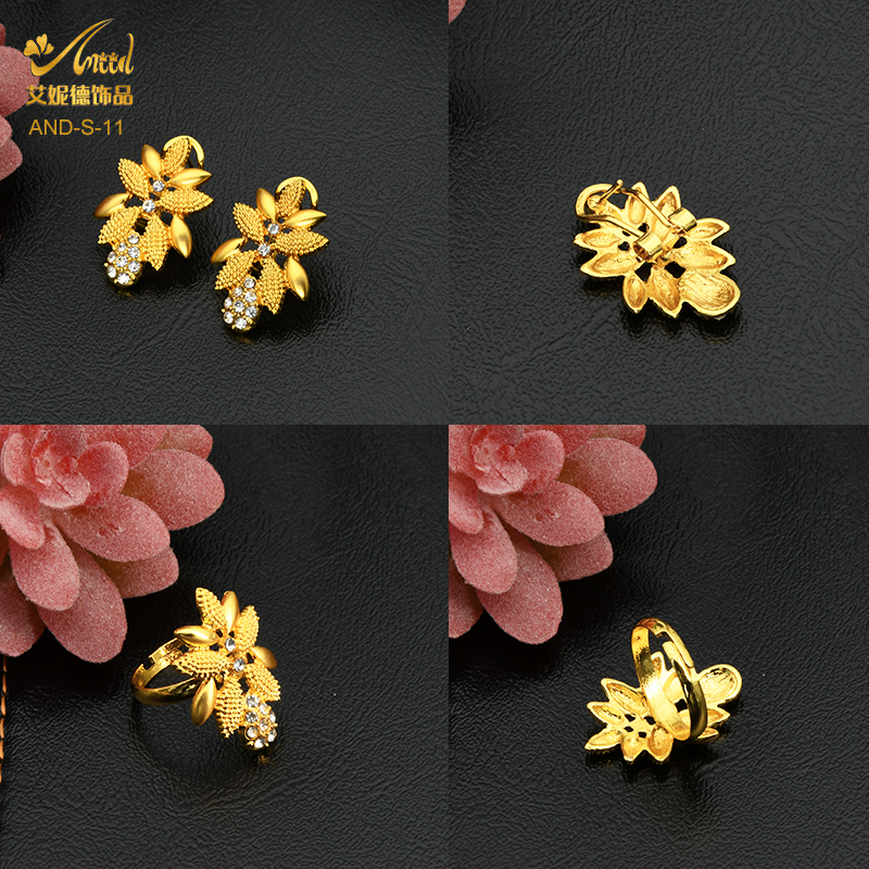 Pendant Necklaces ANIID African Jewelry Set Big Necklace Dubai Ethiopian Gold Color Jewelery Earring Bracelet For Women Bridal Choker Wholesale 230506