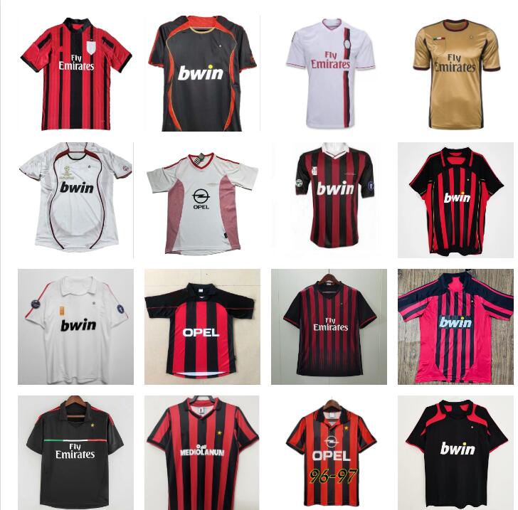 AC MILANS Retro shirts home 88 99 14 15 91 92 95 Gullit SOCCER JERSEY 03 05 Maldini Van Basten football RONALDO KAKA Inzaghi 06 07 10 SHEVCHENKO BECKHAM RONALDINHO
AC MILANS Retro shirts home 88 99 14 15 91 92 95 Gullit SOCCER JERSEY 03 05 Maldini Van Basten football RONALDO KAKA Inzaghi 06 07 10 SHEVCHENKO BECKHAM RONALDINHO